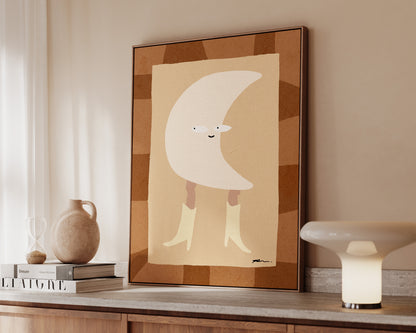 Moon Cowgirl Canvas