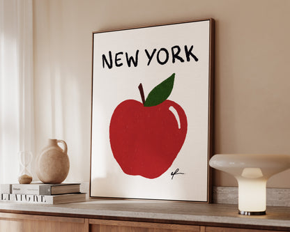 New York Big Apple Canvas