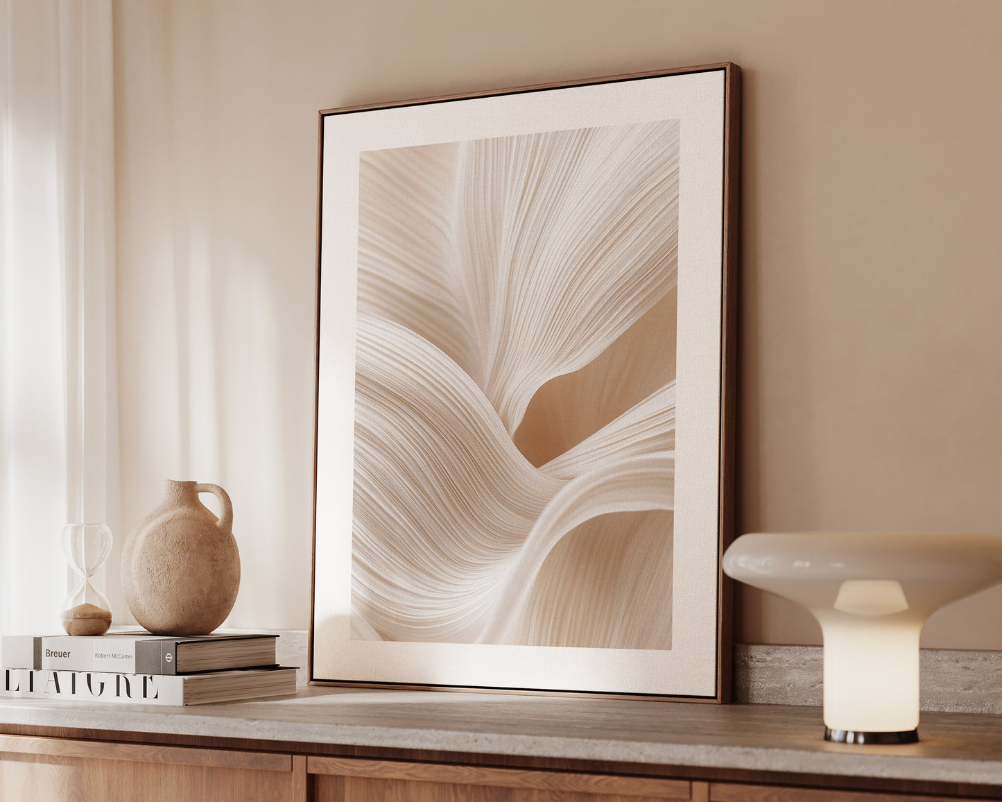 Organic Waves Canvas