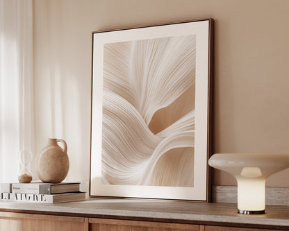 Organic Waves Canvas