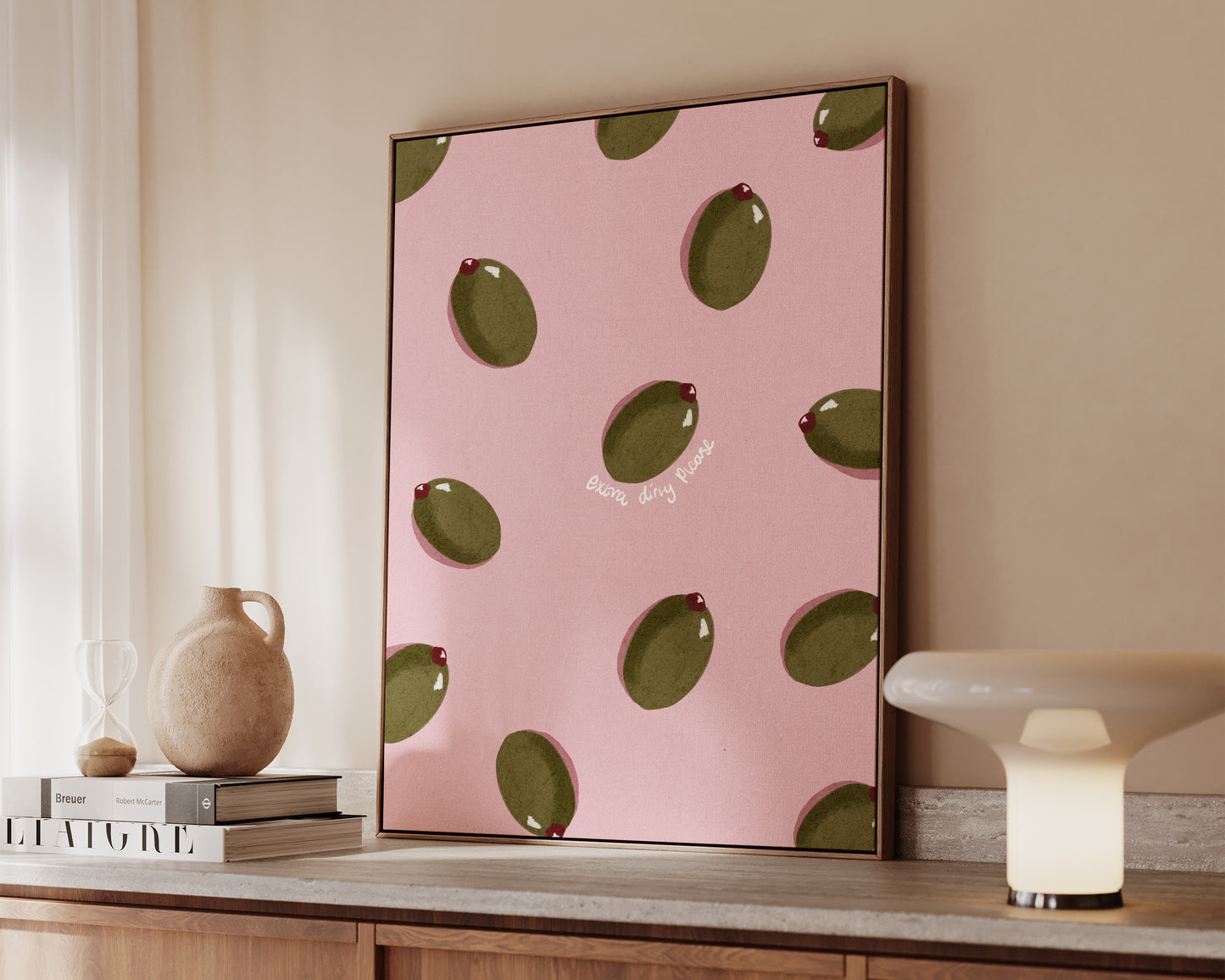 Pink Olives Canvas