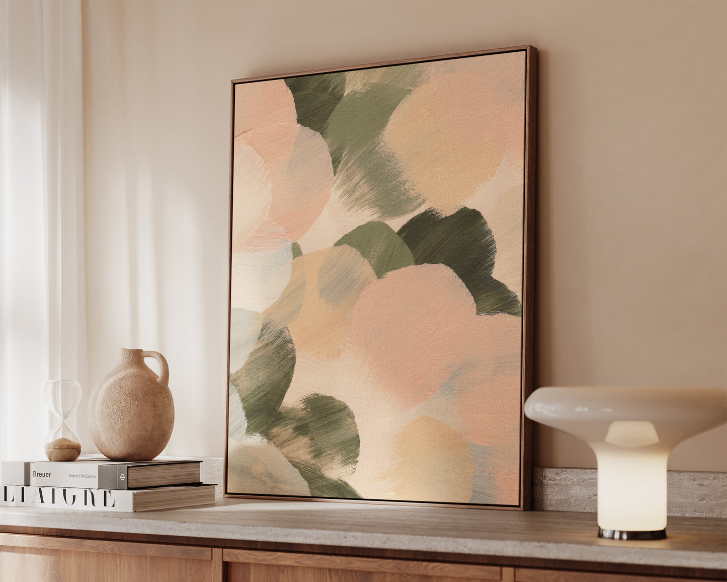 Pink & Green No. 1 Canvas