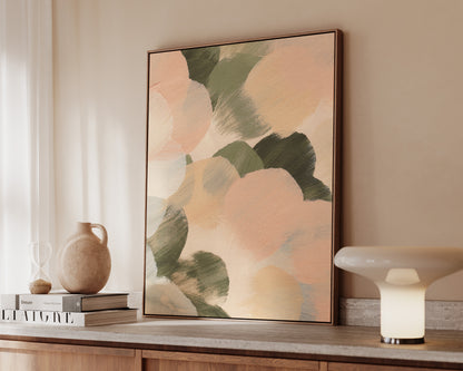 Pink & Green No. 1 Canvas