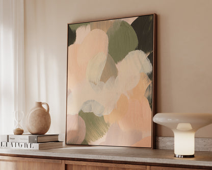 Pink & Green No. 3 Canvas