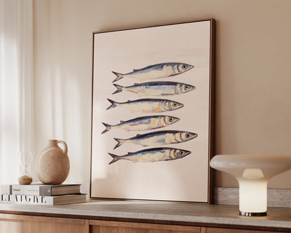 Blush Pink Sardines Canvas