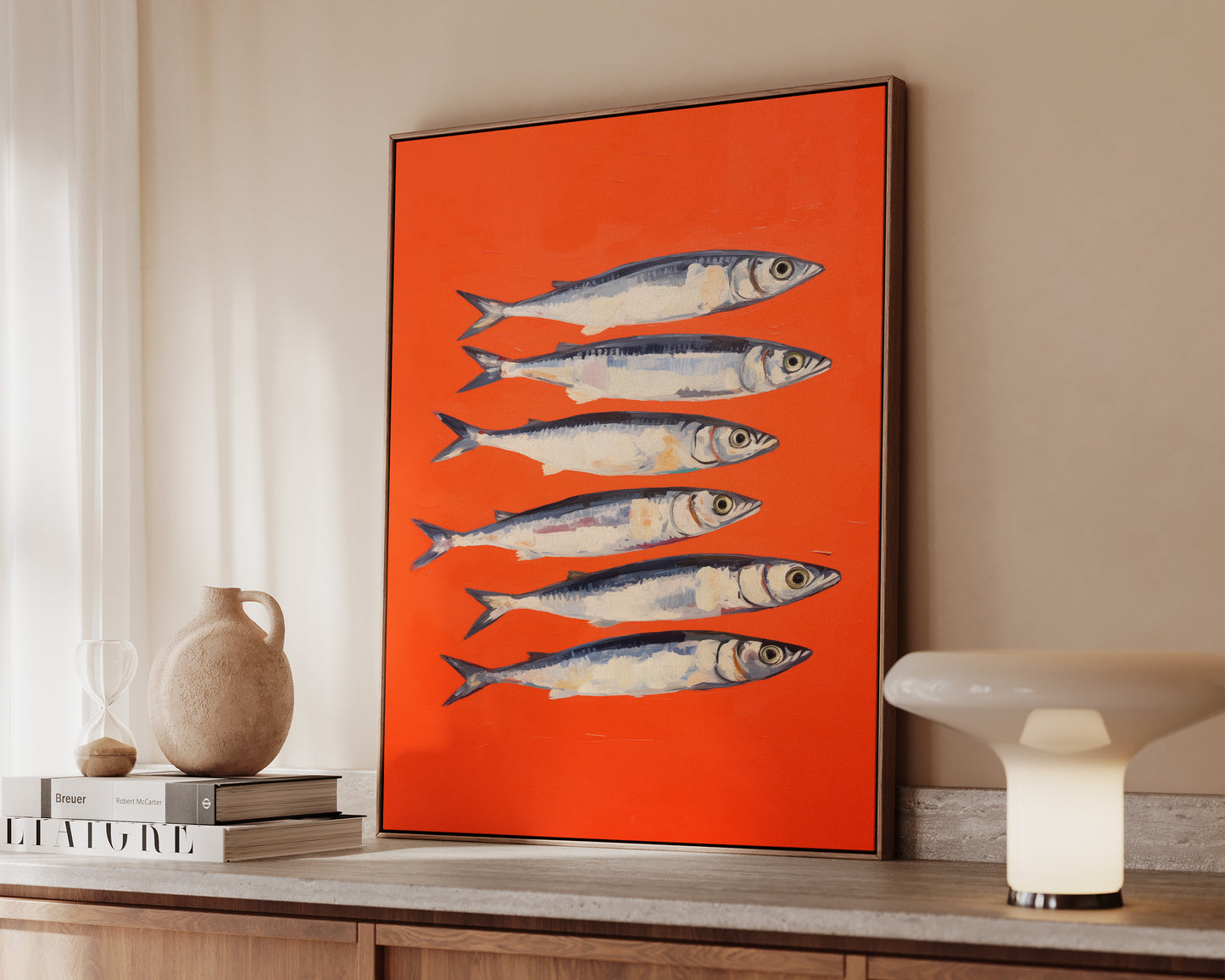 Red Sardines Canvas