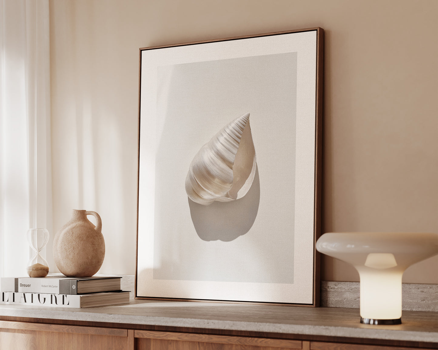 Silver Shell Canvas