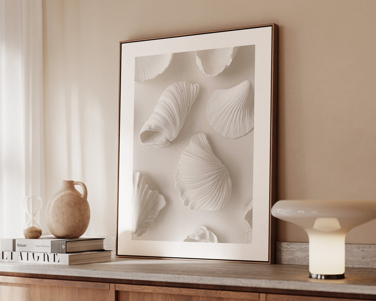 White Shells Canvas