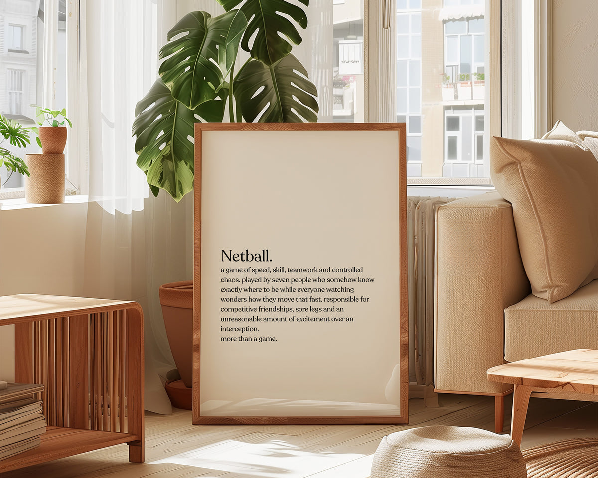 Netball Definition Print