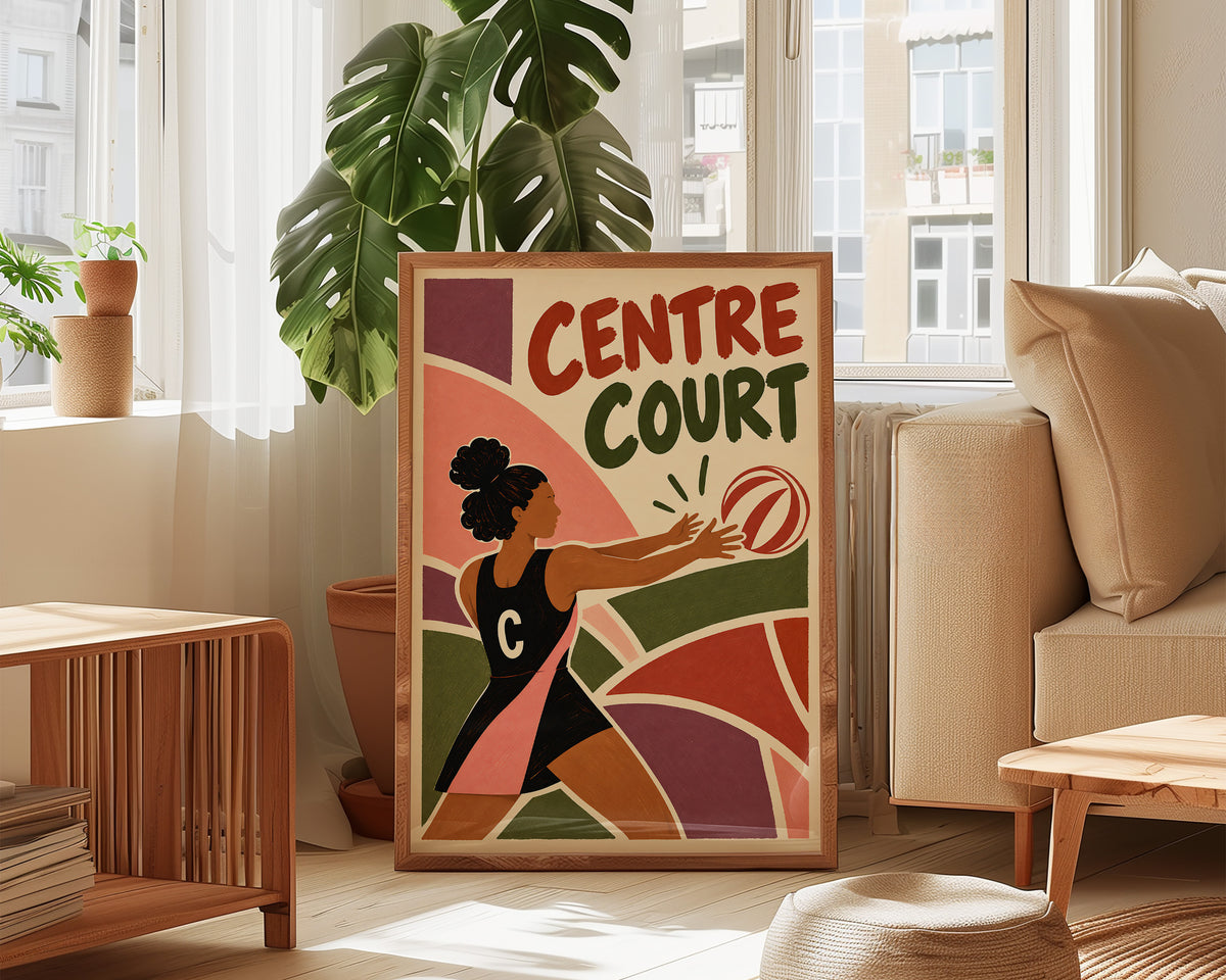 Centre Netball Print