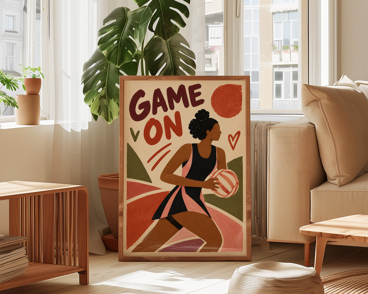 Game On Netball Print