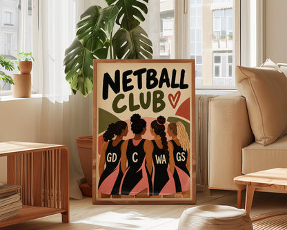 Netball Club Print