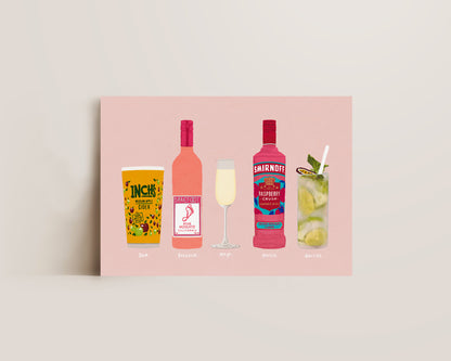 Five Drink Print