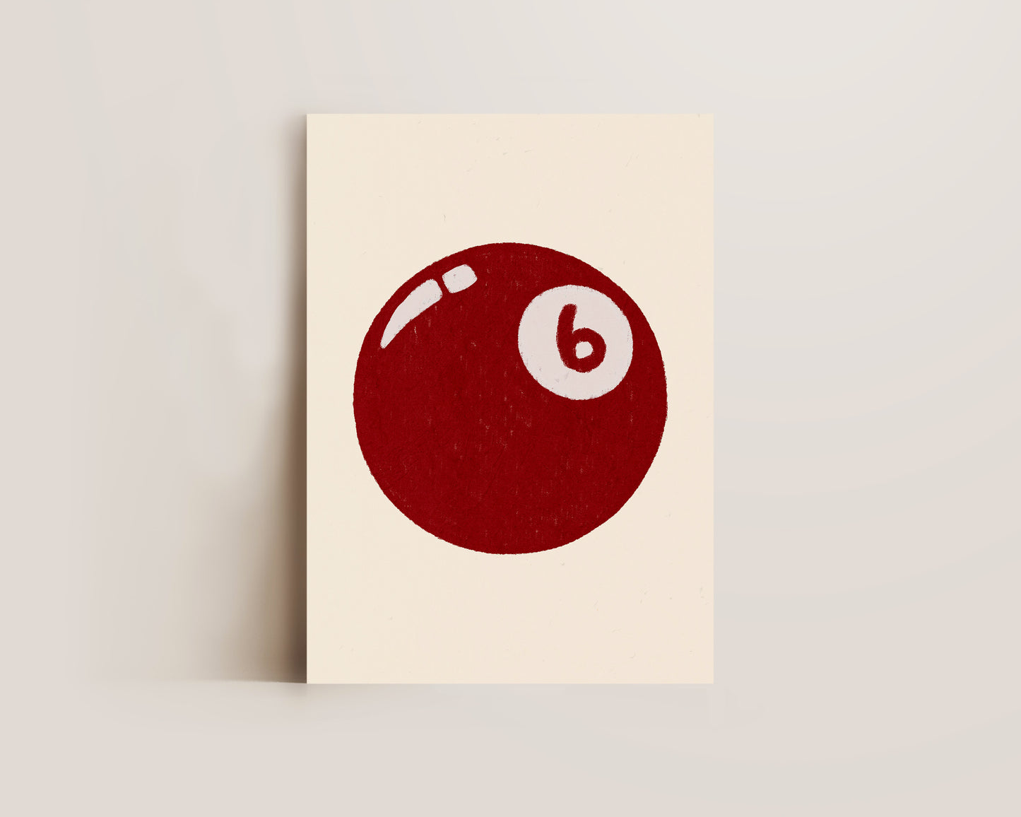 6 Ball Red Print