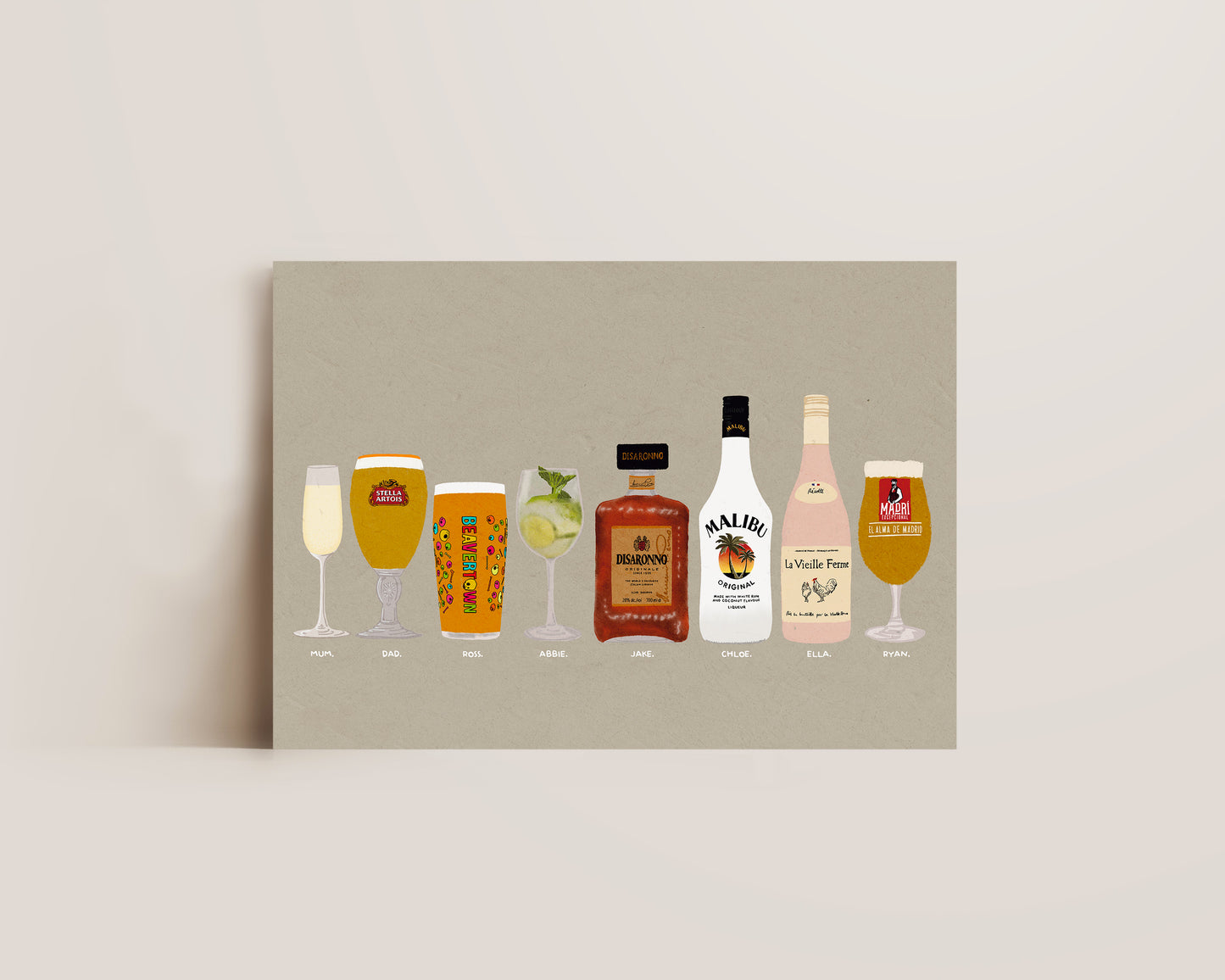 Eight Drink Print