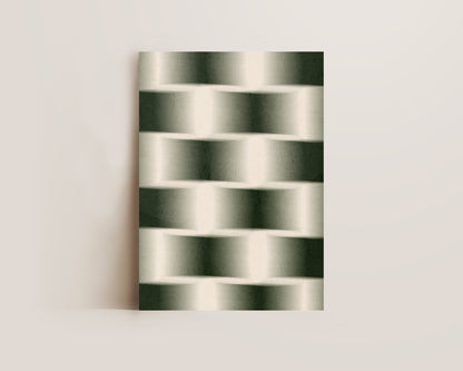Green Chessboard Print