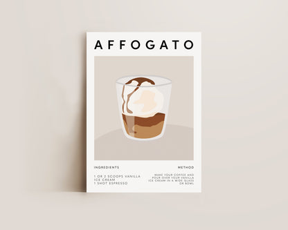 Affogato Coffee Recipe Print
