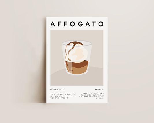 Affogato Coffee Recipe Print