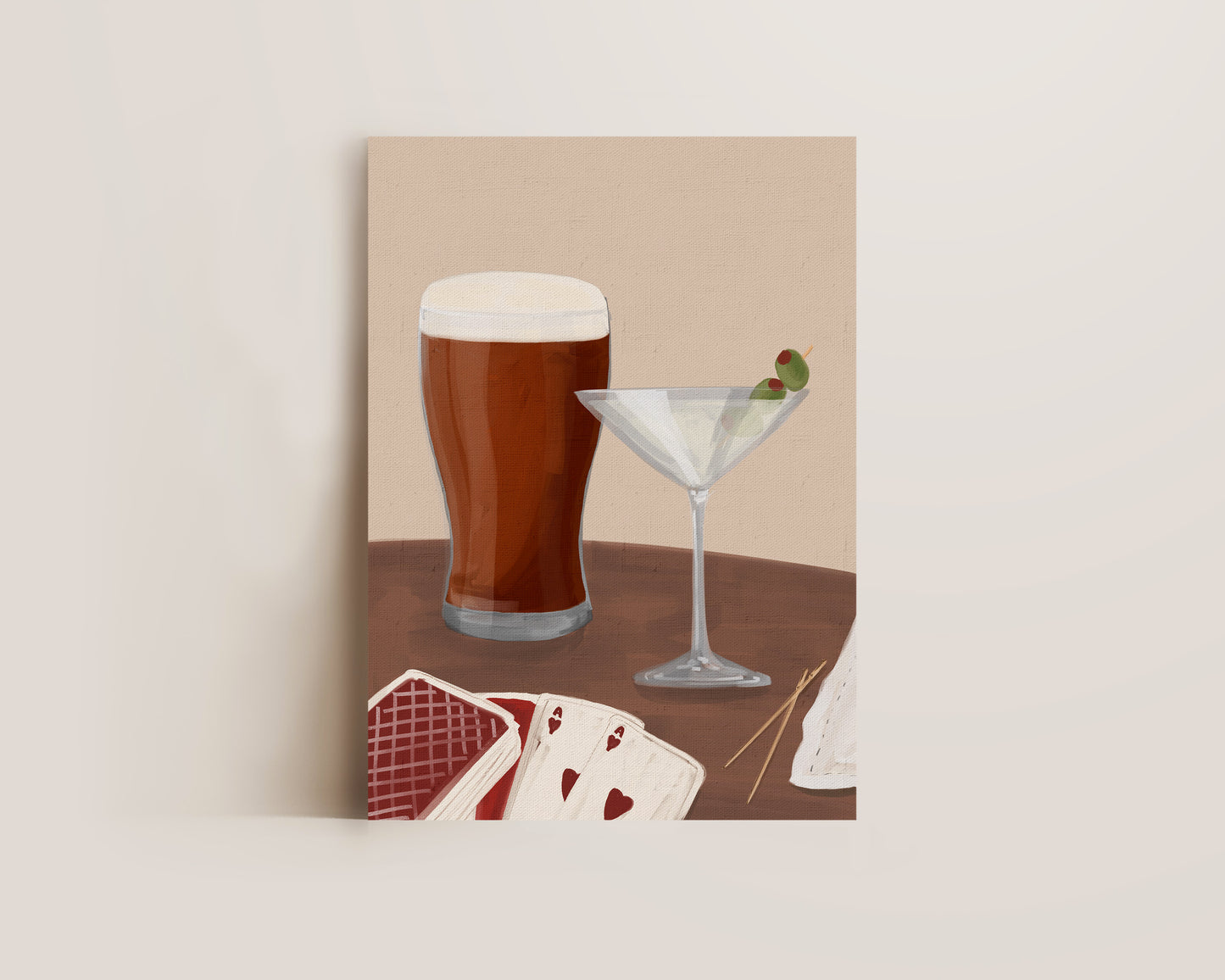 Ale & Dirty Martini Date Night Print