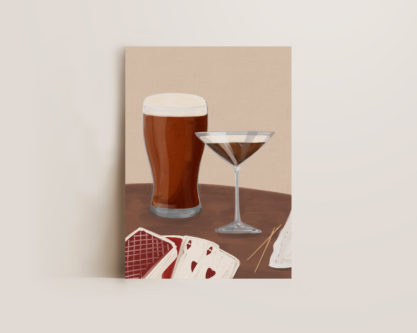 Ale & Espresso Martini Date Night Print