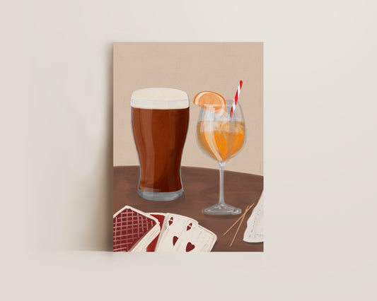 Ale & Orange Spritz Date Night Print