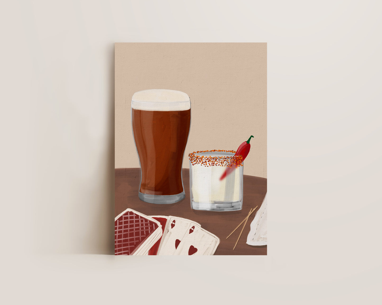 Ale & Spicy Margarita Date Night Print