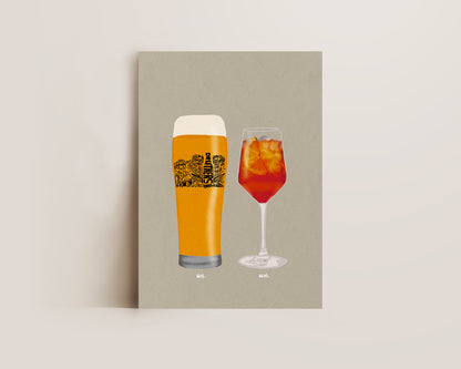 All In IPA & Aperol Spritz Print