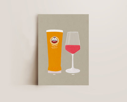 Amstel & Rose Print