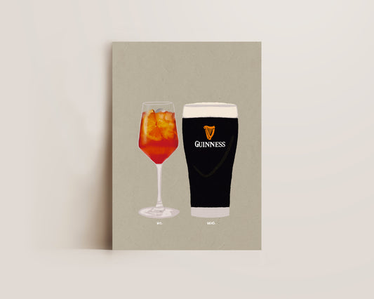Aperol Spritz & Guinness Print