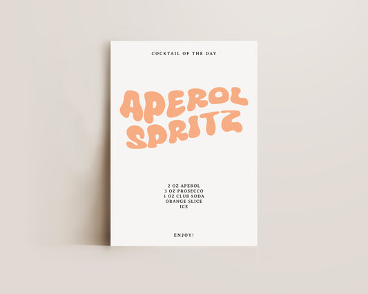 Aperol Spritz Recipe Print