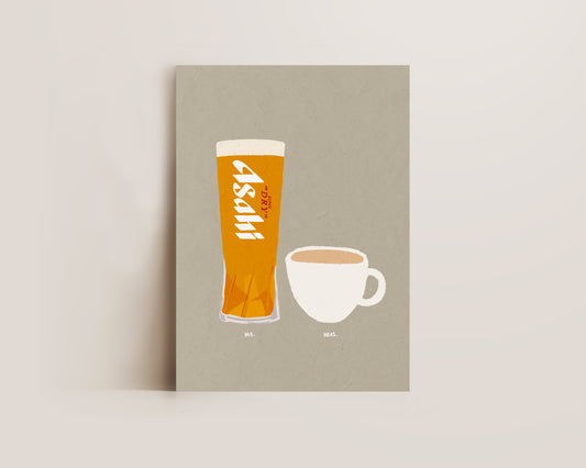 Asahi & Cup Of Tea Print