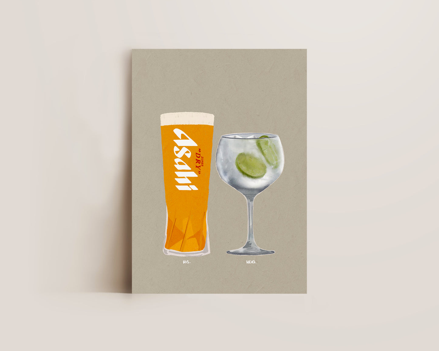 Asahi & G&T Print