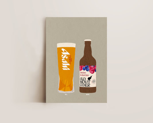 Asahi & Old Mout BC Print