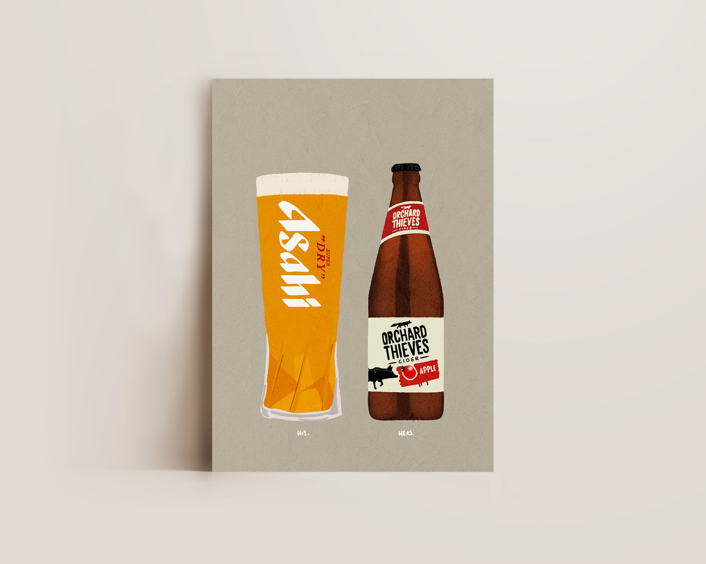 Asahi & Orchard Thieves Print