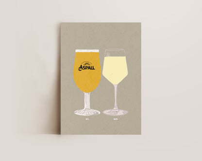 Aspall & White Wine Print