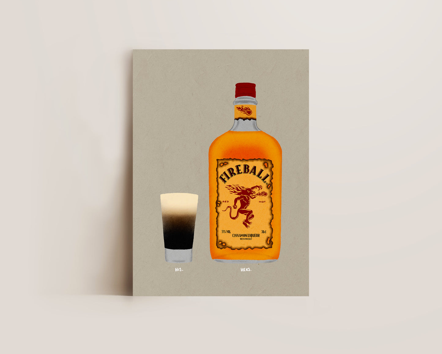 Baby Guinness & Fireball Print