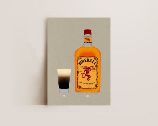 Baby Guinness & Fireball Print