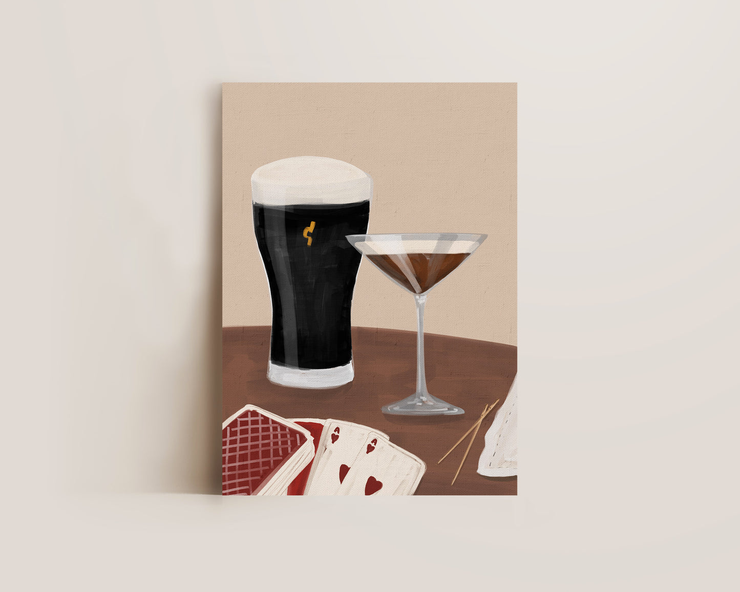 Black Stout & Espresso Martini Date Night Print
