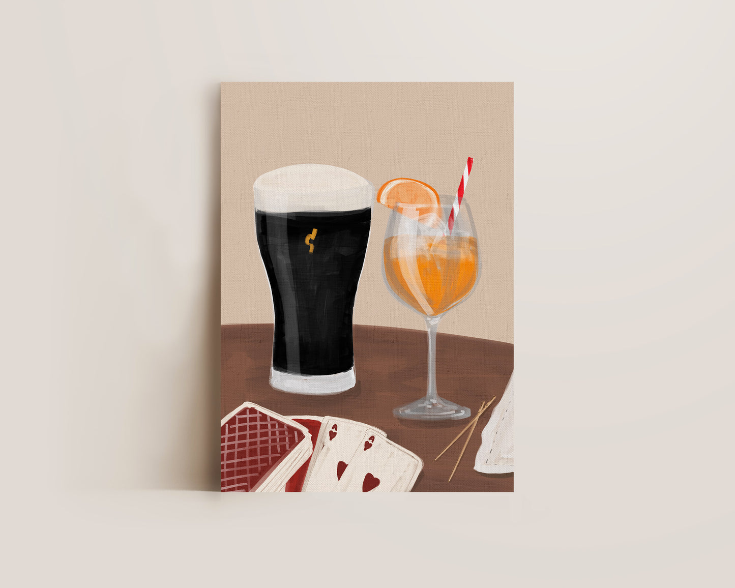 Black Stout & Orange Spritz Date Night Print