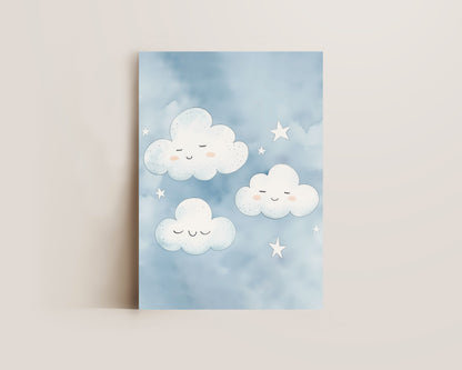 Blue Clouds Print