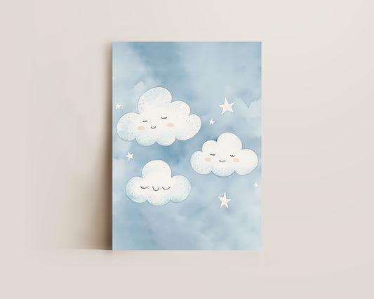 Blue Clouds Print