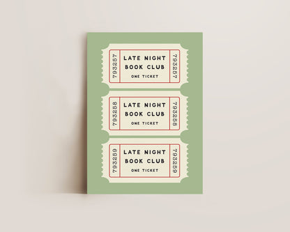 Late Night Book Club Print