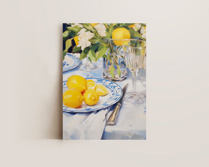 Bowl Of Lemons Print