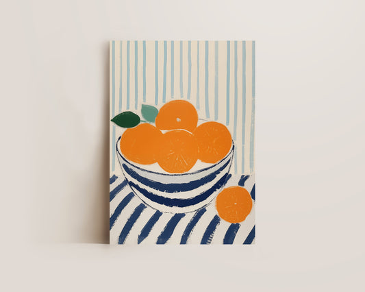 Bowl Of Oranges Print