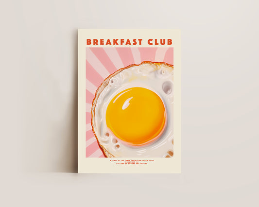 Breakfast Club Egg Print