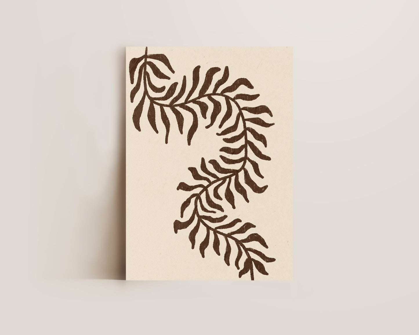 Brown Vines Oil Pastel