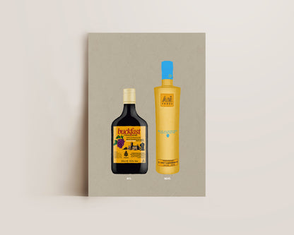 Buckfast & AU Blue Raspberry Print