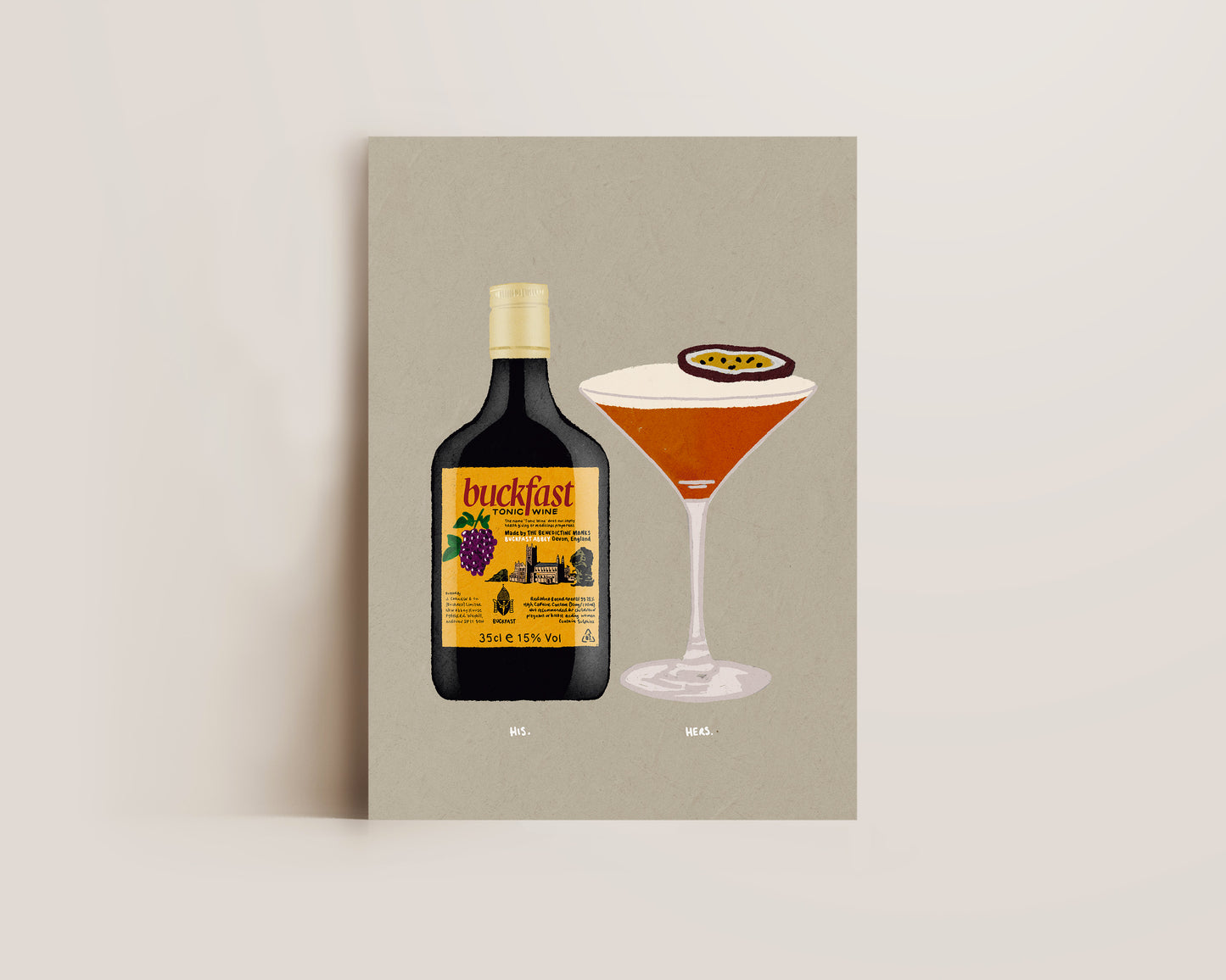 Buckfast & Pornstar Martini Print