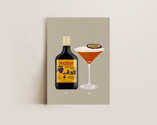 Buckfast & Pornstar Martini Print