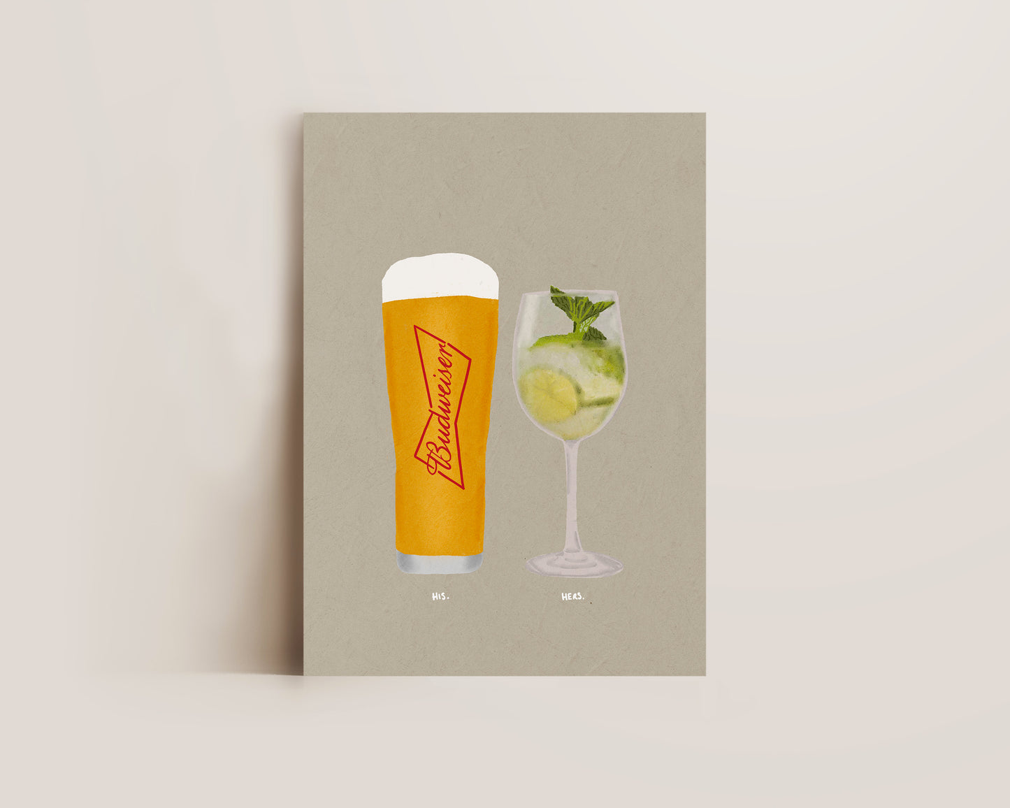 Budweiser Pint & Hugo Spritz Print